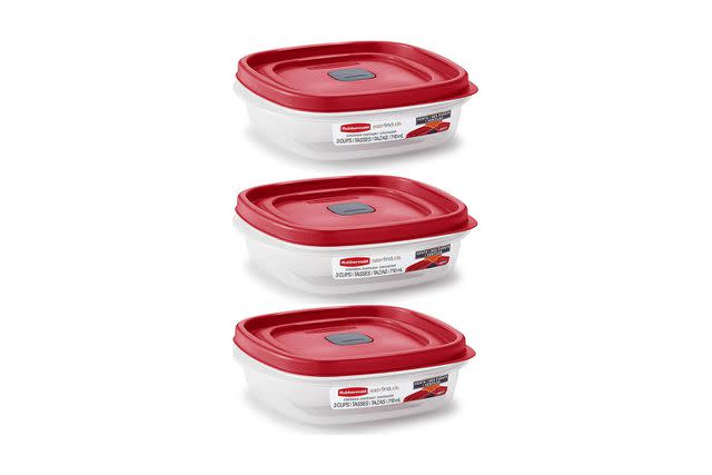 Rubbermaid EasyFindLids with Press & Lock Leak Proof Lids Food Storage Set, Meal Prep Containers, 12 Piece, Clear