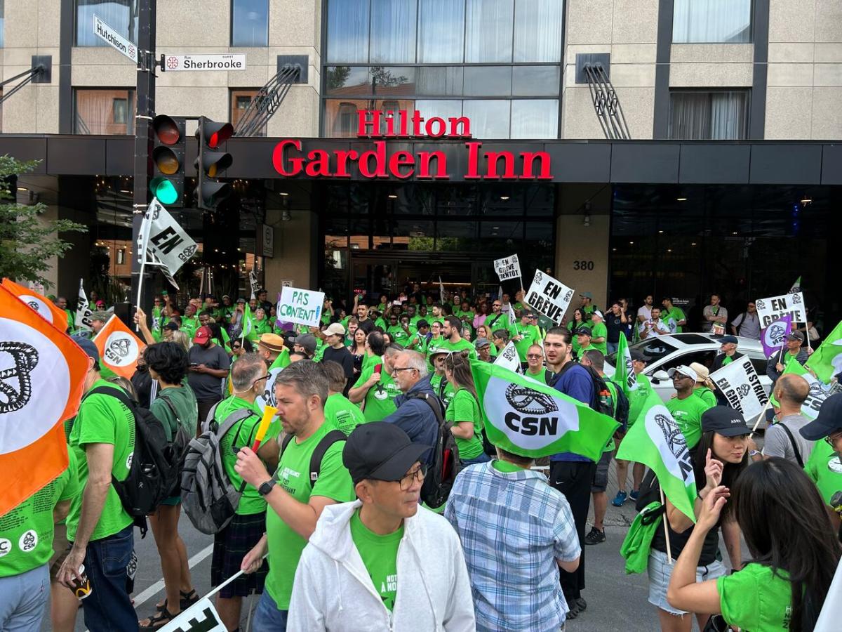 Hotel employees walk off the job across Quebec in surprise strike