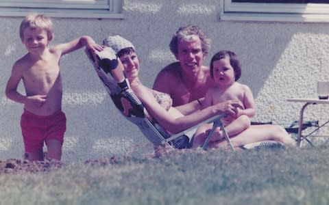 KT Tunstall as a baby (right) with her adoptive parents, Rosemary and David Tunstall, and adoptive brother Joe - Credit: Wall To Wall Production/&nbsp;