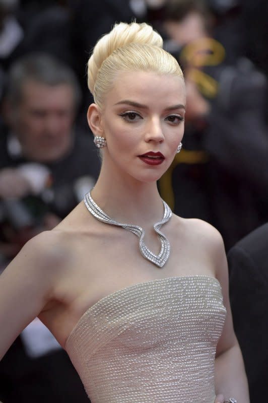 Anya Taylor-Joy attends the Cannes Film Festival premiere of "Furiosa: A Mad Max Saga" on Wednesday. Photo by Rocco Spaziani/UPI