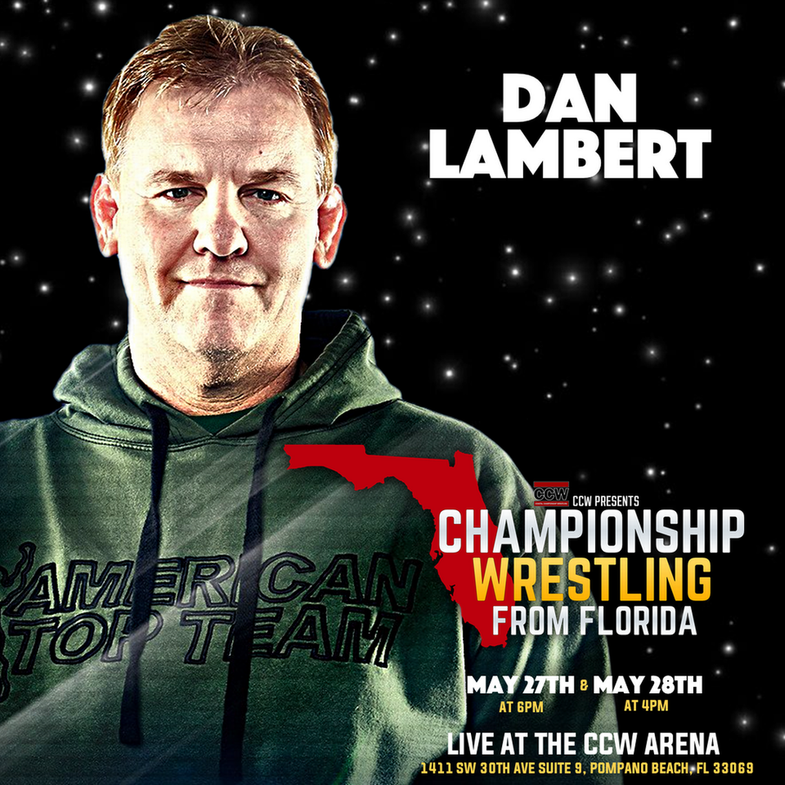 Dan Lambert of American Top Team, All Elite Wrestling, Impact Wrestling and Major League Wrestling.