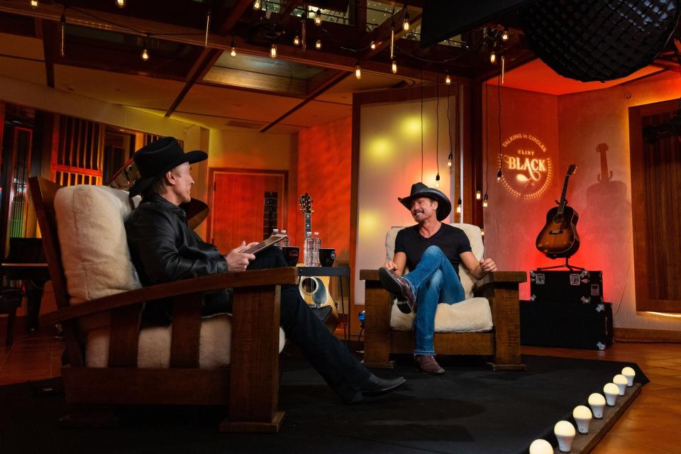 Circle Network's "Talking In Circles with Clint Black" is described as thought provoking, one-on-one interviews with country music artists and celebrities, as only Country music legend Clint Black can deliver."