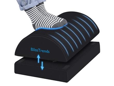 BlissTrends Foot Rest for Under Desk at Work Versatile Foot Stool Knee  PainBlack