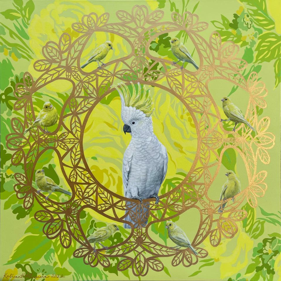 Strauss Studios, 236 Walnut Ave. SW, will feature the closing reception for artist Katrina Polhamus and her "Golden Aviary" exhibit during June First Friday events in downtown Canton.