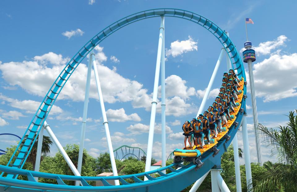 See SeaWorld Orlando's newest roller coaster.