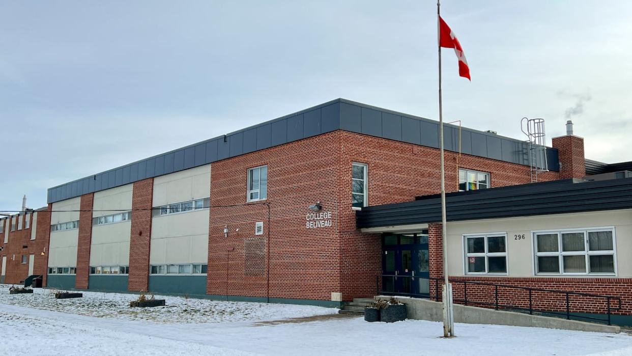 Officials at Collège Béliveau say they are taking all necessary steps to identify who is responsible for creating and sharing the images. (Travis Golby/CBC - image credit)