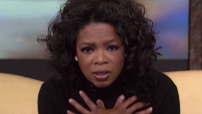 Oprah looking shocked