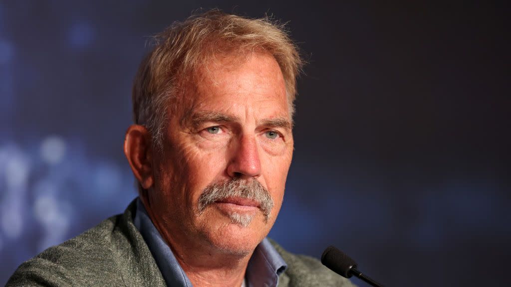 cannes, france may 20 kevin costner attends the horizon an american saga press conference at the 77th annual cannes film festival at palais des festivals on may 20, 2024 in cannes, france photo by pascal le segretaingetty images