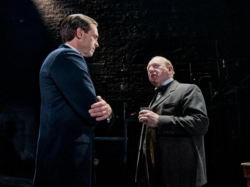 Stephen Campbell Moore and Adrian Scarborough in ‘When Winston Went to War with the Wireless' (Manuel Harlan)