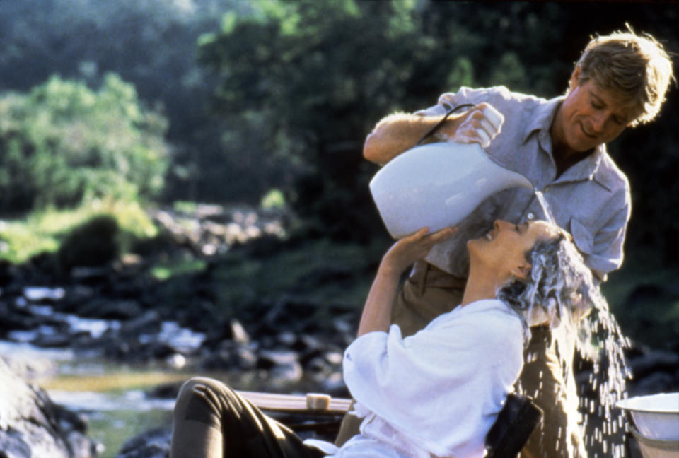 Robert Redford and Meryl Streep in 'Out of Africa' 1985