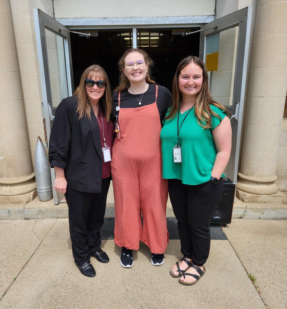 Pictured outside of Let’s Talk About Recovery Outreach Fair at Yoctangee Park Armory Gym: (left) Ross County Health Commissioner - Janelle McManis, (middle) RCHD Epidemiologist and Program Lead - Liberty Merriman, (right) RCHD Health Educator – Paige Rickey