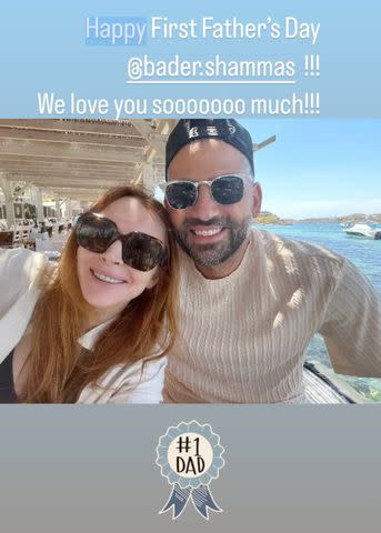 <p>Lindsay Lohan/Instagram</p> Lindsay Lohan's Father's Day photos