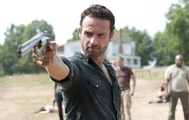 English actor Andrew Lincoln as Detective Rick Grimes in post-apocalyptic show Walking Dead (Photo courtesy of Fox International Channels)