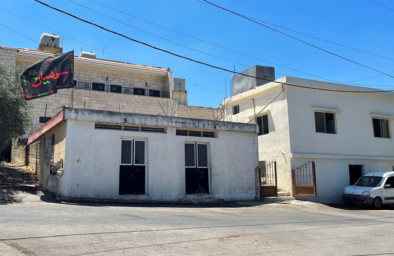 View of the house where Yaroun Mayor Ali Tehfe said Hassan Matar lives in the town of Yaroun