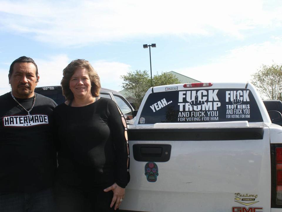 The driver of the stickered vehicle used to work for Sheriff Nehls in the county jail: Karen Fonseca/Facebook