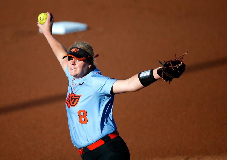 OSU's Lexi Kilfoyl delivers a pitch against Texas-Arlington in April. SARAH PHIPPS/The Oklahoman