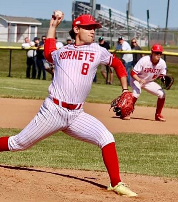 Senior fireballer Joseph Curreri pitched Honesdale to a 4-1 win over Valley View in the Class 4A semifinals.