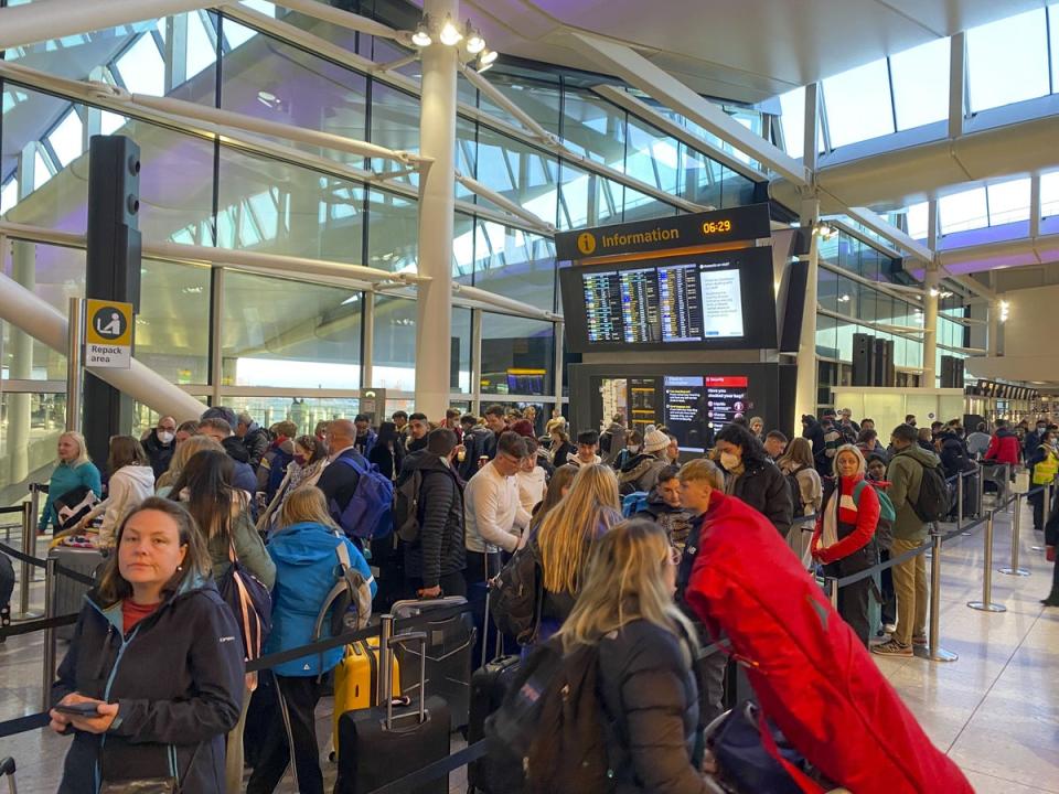 Travel agents are being inundated with telephone calls from customers worried their summer holidays will be disrupted as flight chaos continues (Steve Parsons/PA) (PA Wire)