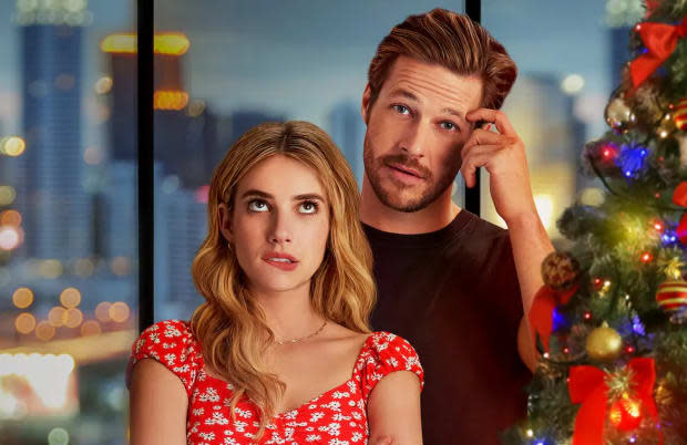 Emma Roberts and Luke Bracey in "Holidate"<p><a href="https://parade.com/1015716/samuelmurrian/best-movies-on-netflix/" rel="nofollow noopener" target="_blank" data-ylk="slk:Netflix;elm:context_link;itc:0;sec:content-canvas" class="link ">Netflix</a></p>