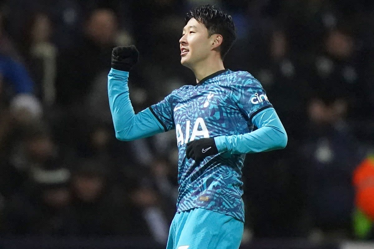 Son Heung-min led Tottenham into the fifth round of the FA Cup (Tim Goode/PA) (PA Wire)