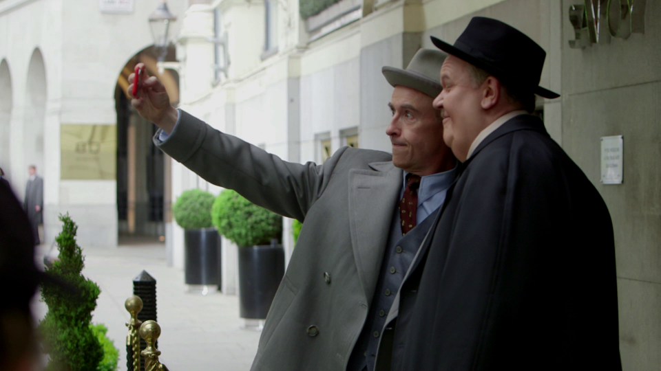 Steve Coogan and John C. Reilly take a selfie in full costume (eOne)