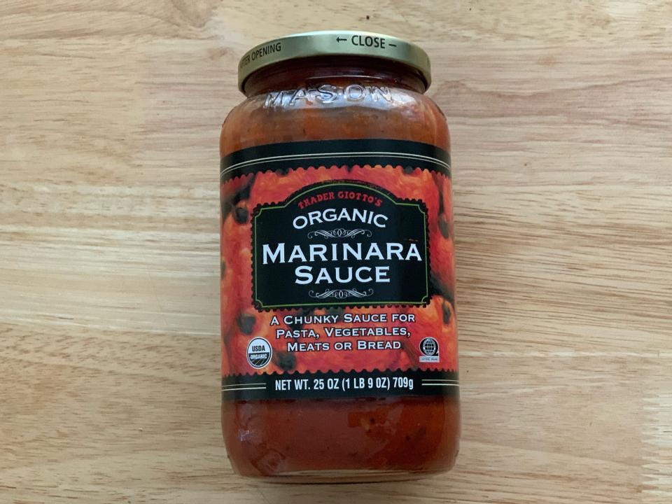 Trader Joe's organic marinara sauce