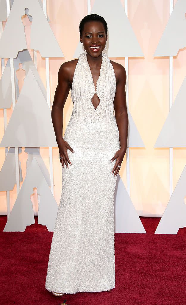 Lupita Nyong'o's 2015 Oscars Dress; $150,000