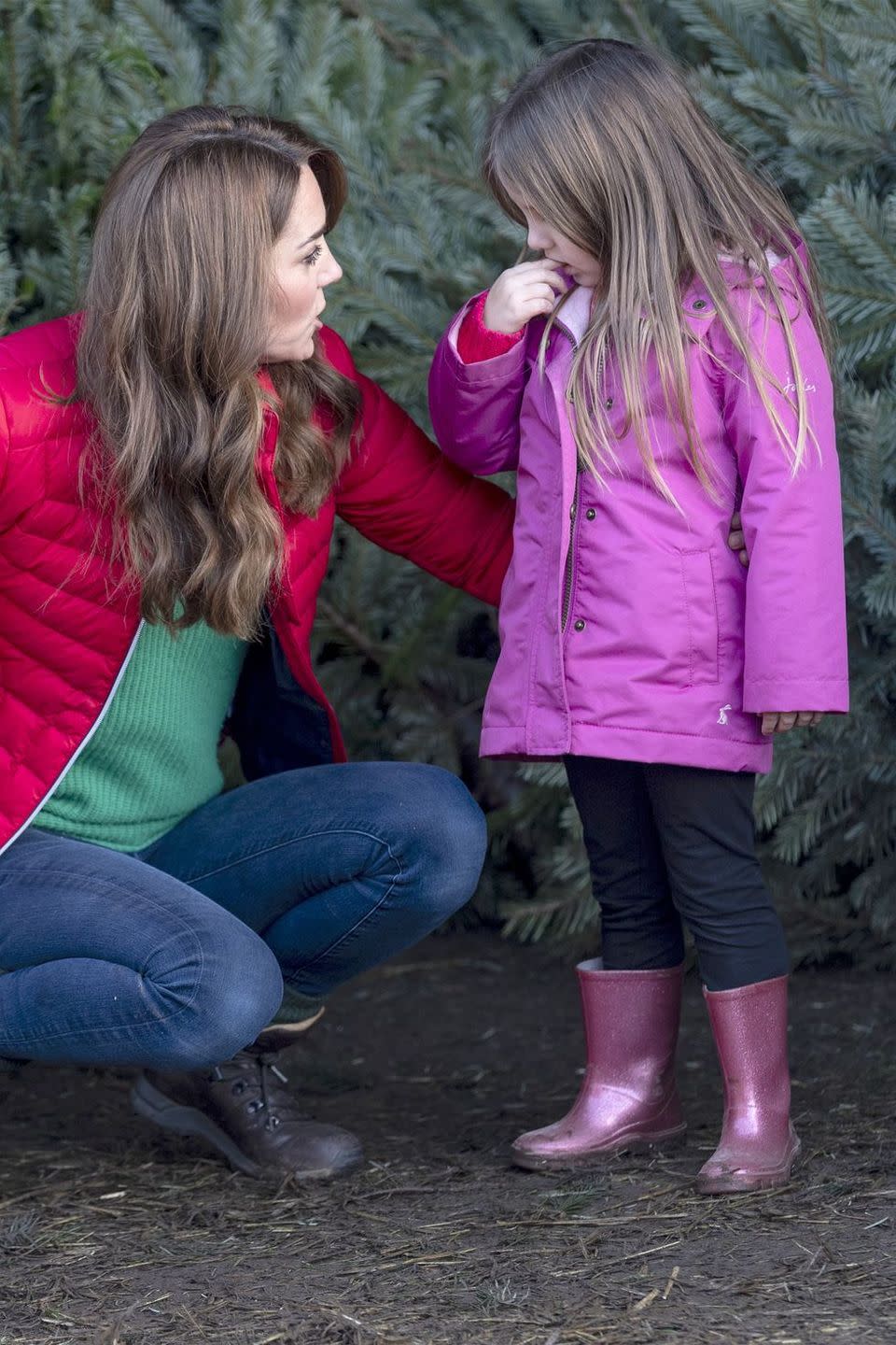 Kate Middleton Picks Out Christmas Trees with Adorable Children