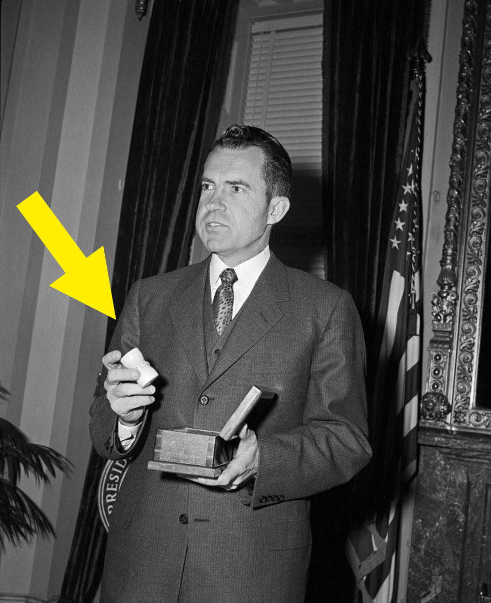 Richard Nixon with the gavel