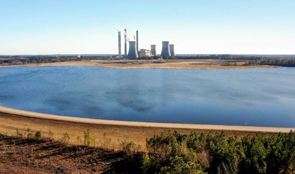 Coal Ash pond at Robert W. Scherer Power Plant in Juliette.