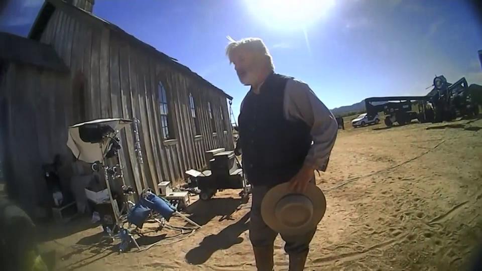 Alec Baldwin on ‘Rust’ set (PA Media)