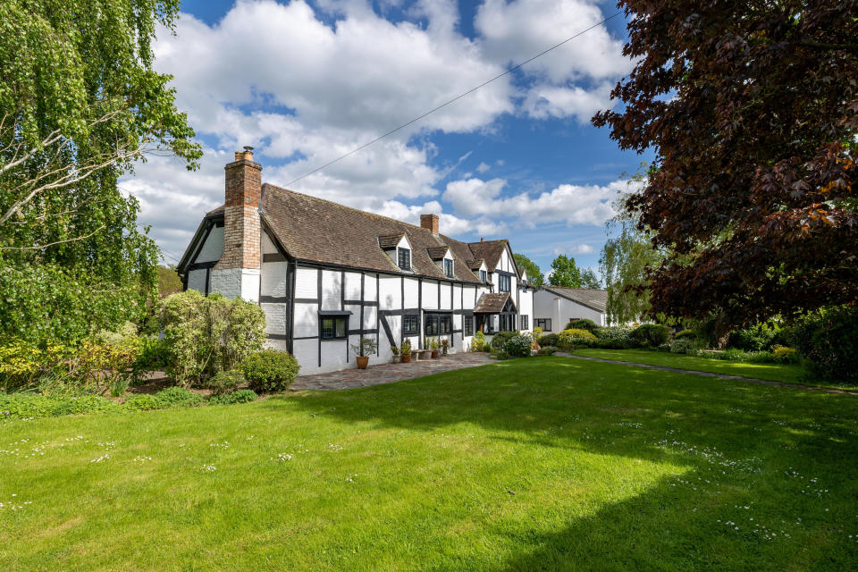  A black and white timber-framed cottage for sale in Gloucestershire