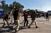 Protest against newly passed farm bills near Delhi