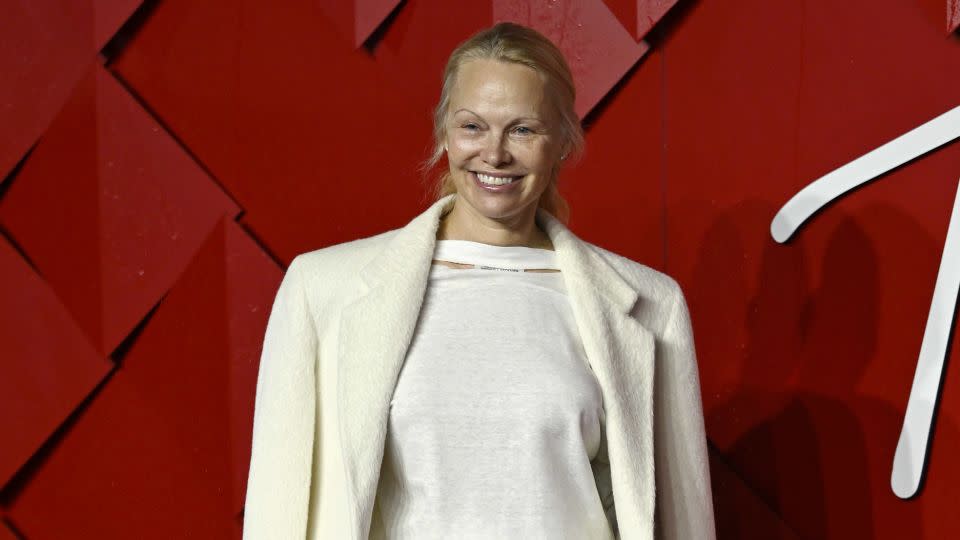 Pamela Anderson rocked the no makeup look once more. - Gareth Cattermole/Getty Images Europe/Gareth Cattermole/Getty Images