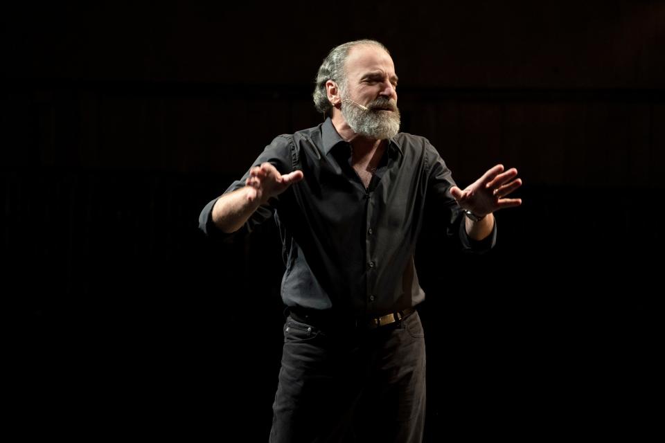 "I need to make a happy show," said Mandy Patinkin of "Being Alive."