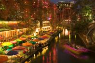 <p>With its fairytale-like views and vibrant umbrellas, it's no wonder why the <a href="https://www.thesanantonioriverwalk.com/" rel="nofollow noopener" target="_blank" data-ylk="slk:San Antonio River Walk" class="link ">San Antonio River Walk</a> is the #1 attraction in Texas. Immerse yourself in the city's culture with the area's museums, restaurants, and more.</p>