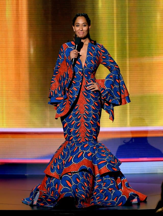 Tracee Ellis Ross printed dress AMAs