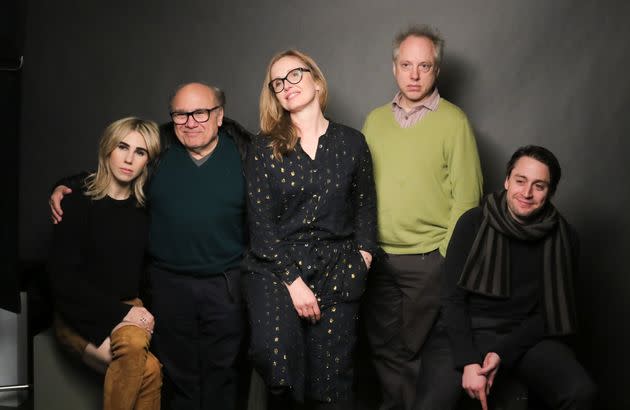 From left: Zosia Mamet, Danny DeVito, Julie Delpy, Todd Solondz and Kieran Culkin from the film 