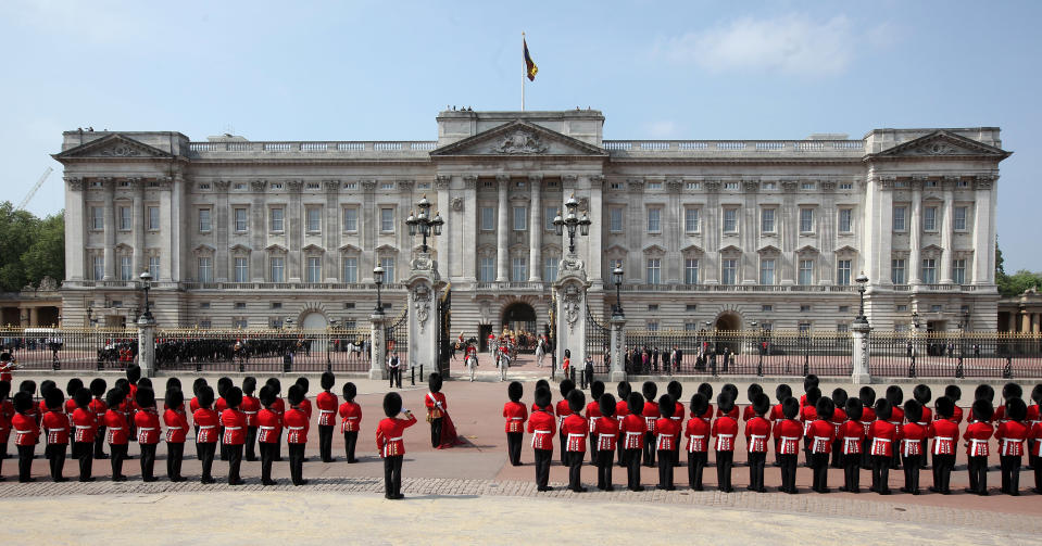 Buckingham Palace was bombed during the Blitz on Friday 13th [Photo: Getty]