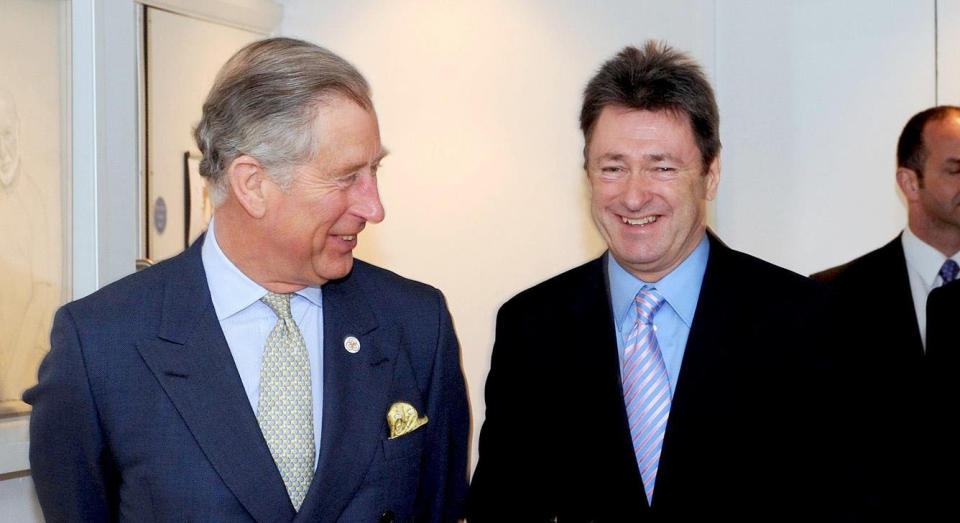 The Prince of Wales, (left), talks with Alan Titchmarsh, (centre) and Kim Lavely, Chief Executive of the Prince's Foundation for Integrated Health after he presented the foundation's annual awards in London today.