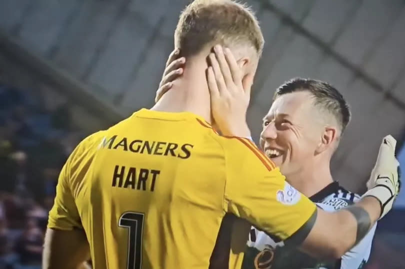 Joe Hart and Callum McGregor -Credit:Sky Sports