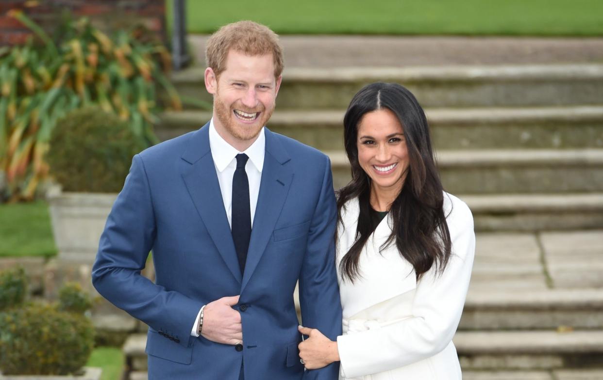 The couple look part in a photoshoot just before the interview