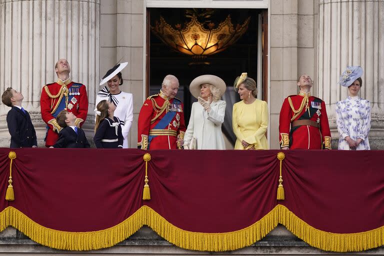 La familia real, en el balcón del Buckingham Palace