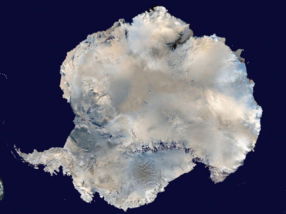 <p>A undated satellite view of Antarctica obtained by Reuters February 6, 2012. (Photo: NASA/Handout via Reuters) </p>