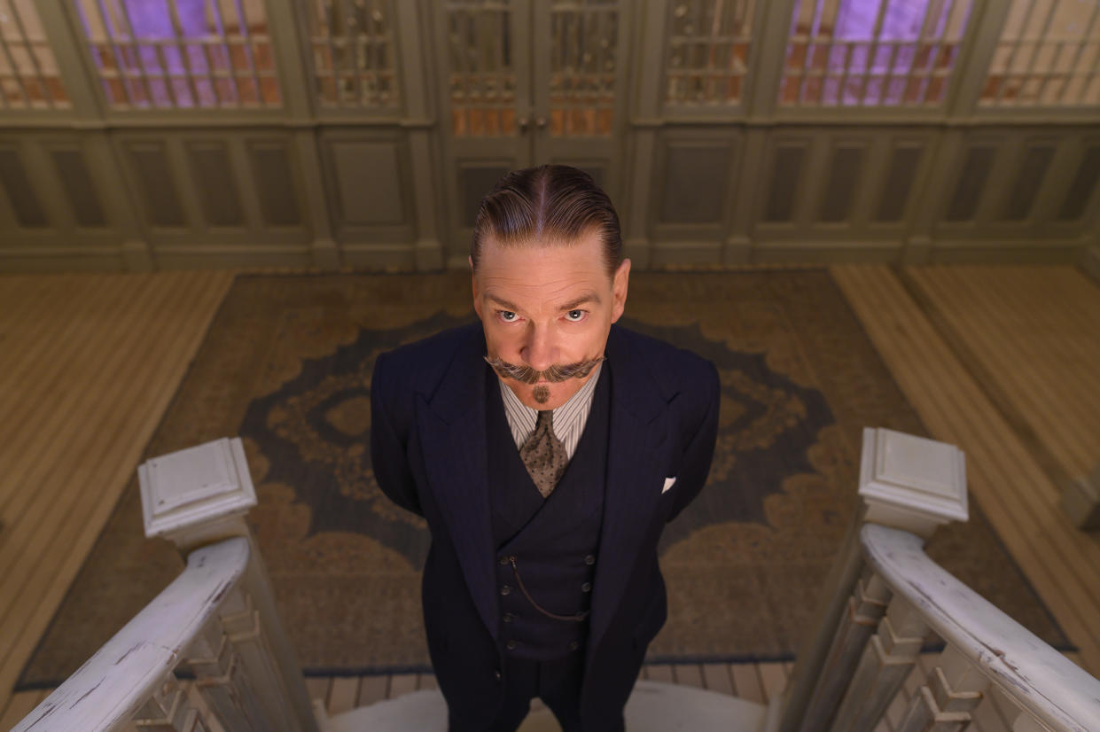 Kenneth Branagh as Hercule Poirot in 20th Century Studiosâ€™ DEATH ON THE NILE, a mystery-thriller directed by Kenneth Branagh based on Agatha Christieâ€™s 1937 novel. Photo by Rob Youngson. Â© 2020 Twentieth Century Fox Film Corporation. All Rights Reserved.