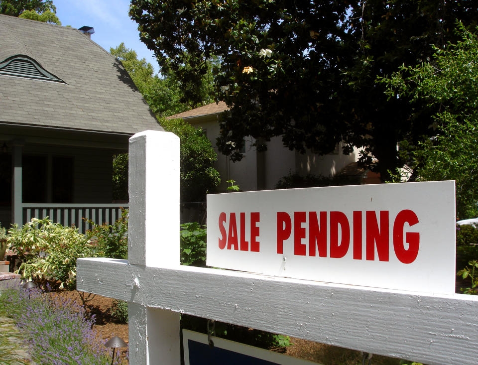 A real estate sign in California