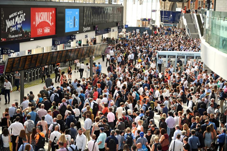 The announcement of a national rail strike is the latest evidence that the UK faces a summer of travel misery (Victoria Jones/PA) (PA Archive)