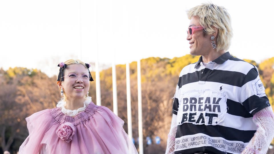 Guests in eye-catching looks on the fourth day of Tokyo Fashion Week. - Matt Jelonek/Getty Images