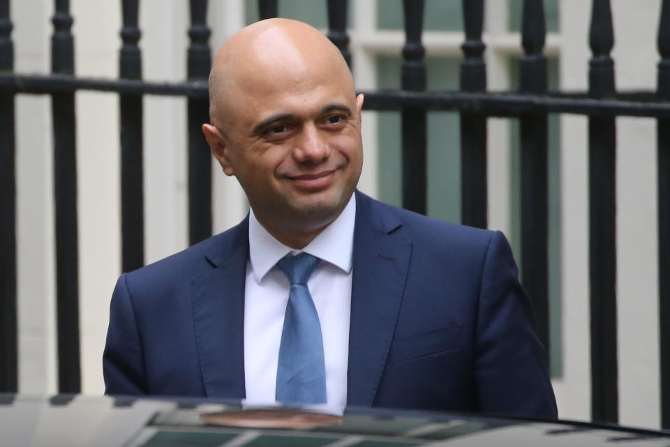 Britain's chancellor of the exchequer Sajid Javid. Photo: Isabel Infantes/AFP via Getty