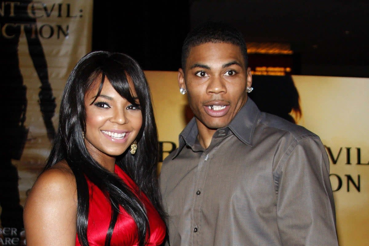 Ashanti (L) and Nelly (R) rekindled their romance last year 